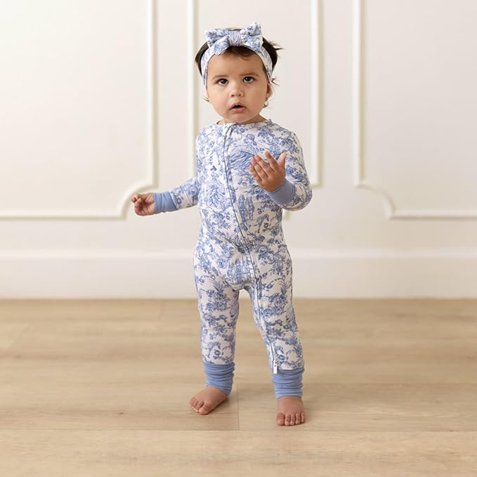 Posh Peanut Convertible Baby Sleepers - Girls Footless Baby Pajamas with 2 Way Zipper for Easy Diaper Changes