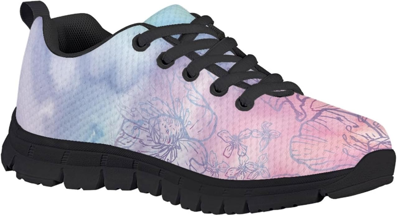MARSVOVO First Shoes for Walking Boy Girl Athletic Lightweight Flexible Lace-up Breathable Running Shoes Casual Classic Comfortable Non Slip Play Sport Learning to Walk Toddler Girl Sneakers
