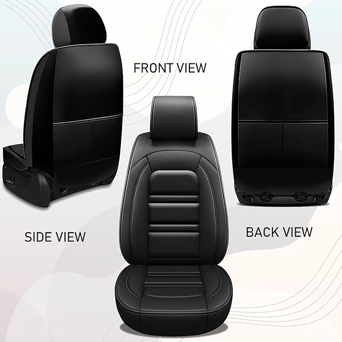 Seat Cover for Ford Escape 2001-2025 | Car Seat Covers Front Seats, Waterproof Seat Protectors, Automotive Front Seat Covers (Front Seat, Black)