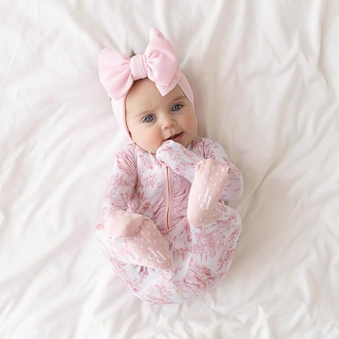 Posh Peanut Convertible Baby Sleepers - Girls Footless Baby Pajamas with 2 Way Zipper for Easy Diaper Changes