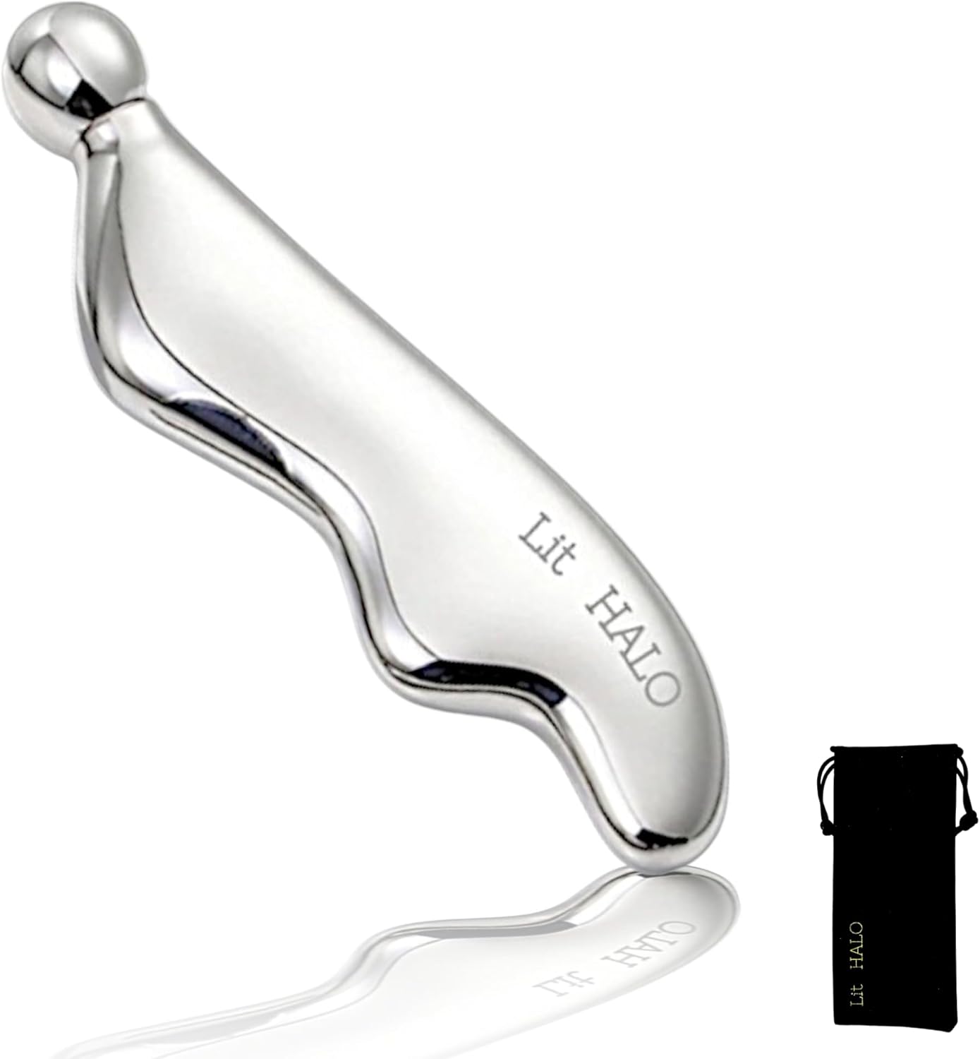 4-in-1 Gua Sha Massager: Stainless Steel Cryo Gua Sha Facial Tools for Face, Neck, Body – Lymphatic Drainage Massager, Facial Roller, Reduce Puffiness, Improve Circulation Beauty Tools