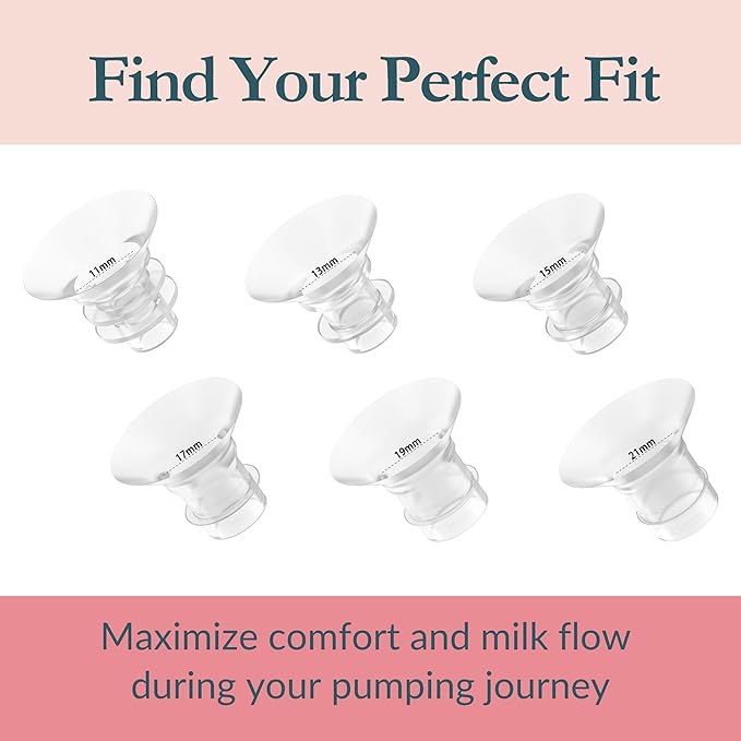Ameda Breast Pump Flange Insert | 15mm Flange Insert | Ameda Pump Parts | Universal Flange Insert | Compatible with GLO, MYA Joy, MYA Joy Plus and Pearl Breast Pumps | 2 Count