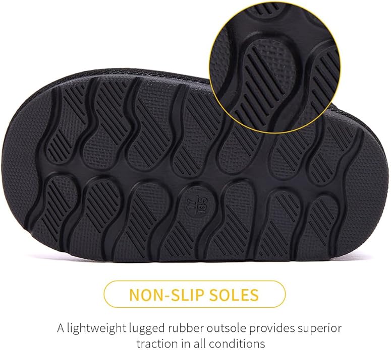 BMCiTYBM Girls Boys Snow Boots Warm Winter Fur Lined Baby Shoes (Infant/Toddler/Little Kid)