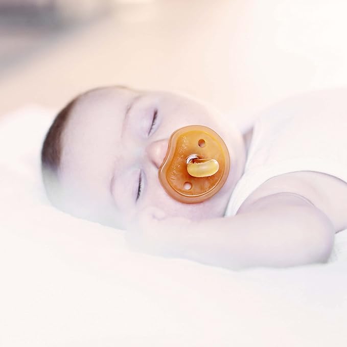 Natursutten Pacifiers 12-18 Months - 1-Pack Butterfly Shield Orthodontic Nipple Natural Rubber Safe & Soft BPA-Free Pacifiers for Breastfeeding Babies - Newborn Pacifiers Made in Italy