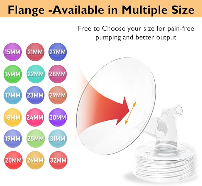 26mm Flange and Duckbill Valve Compatible with Spectra S1 Spectra S2 Spectra9 Plus Synergy Gold Breast Pump, Spectra Pump Parts S2 Parts S2 Accessories Replacement