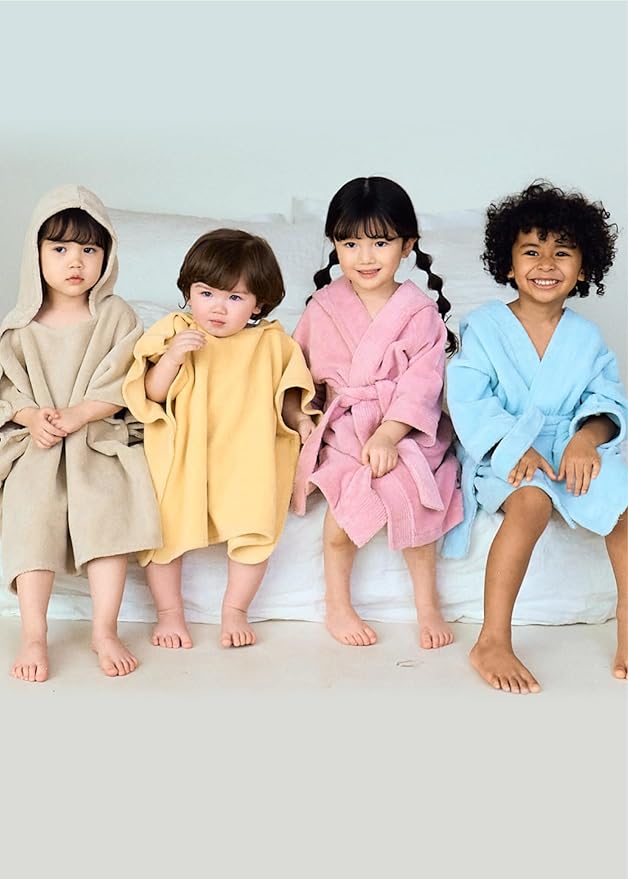 Konny Baby Hooded Towel Plush Thick & Cozy Soft-Touch Absorbent Rayon from Bamboo Cotton Baby Bath Beach Towel, Oeko-TEX, Newborn Boys Girls Toddler (White, Small)