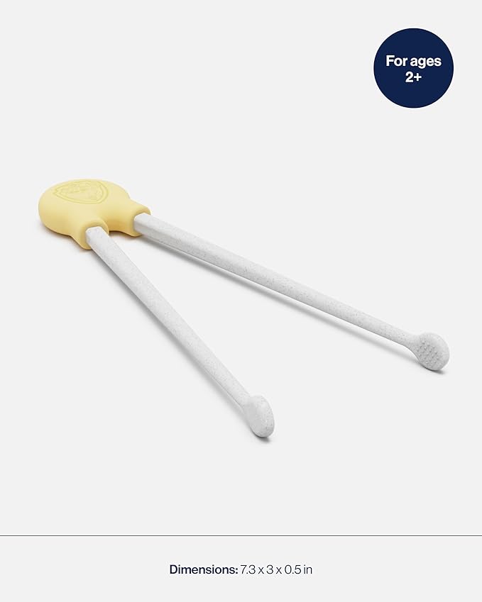 Lalo PAW Patrol Chopsticks For Kids - Set of 2 Training Chopsticks Made of Silicone and Eco-Friendly Wheat Straw PP - Ages: 2 Years And Up - Easy to Clean & Dishwasher Safe - Rubble