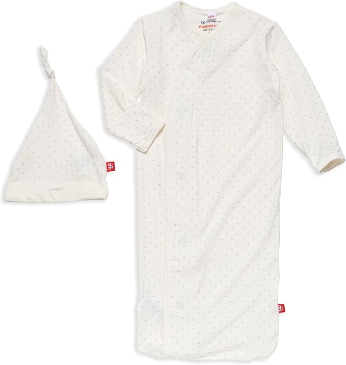 Magnetic Me Modal Newborn Sleeper Gown & Hat Set | Silky Soft Modal Fabric Sleep Sack