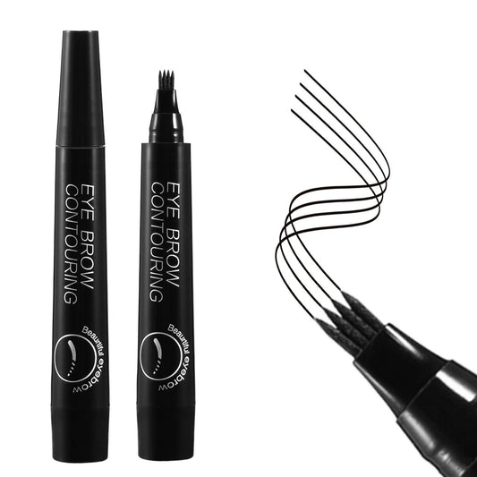 Liquid Eyebrow Pen, Waterproof Microblading Eyebrow Pencil with a Micro-Fork Tip Applicator, Creates Natural Looking Brows Effortlessly