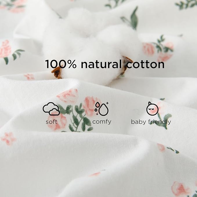 Duomiaomiao 2 Pack 0.5 TOG Toddler Sleep Sack 36-48 Months 100% Cotton Lightweight Baby Sleep Sack with Feet, Breathable Comfy Toddler Wearable Blanket