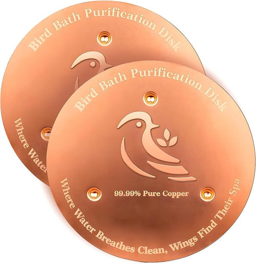 2 Pack Bird Bath Copper Disk, Premium 0.6mm Sturdy 99.99% Pure Copper Disk by Unknown