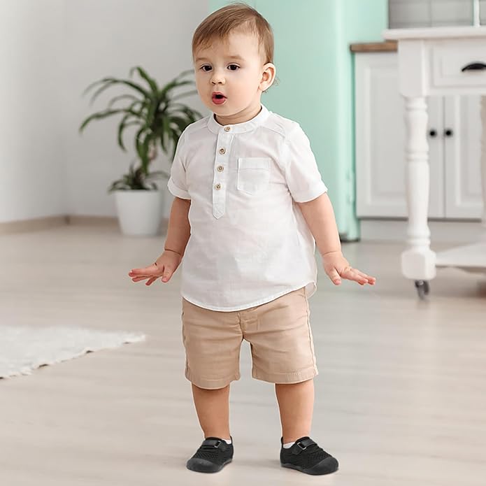 LeIsfIt Baby Shoes Girls Boys First Walking Shoes Infant Sneakers Crib Shoes Lightweight Non-Slip Shoes