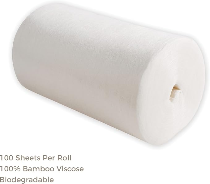 Diaper Liners for Cloth Diapers, 100 Disposable Sheets Per Roll, Made of Soft Material, by Nora's Nursery