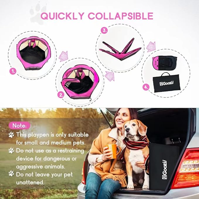 Portable Large Pet Cat Playpen for Indoor Outdoor Cats, Foldable Big Dog - Image 5