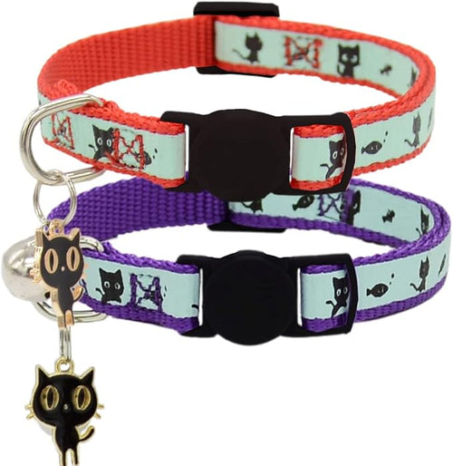 2 Pack Glow in The Dark Cat Collar by Barleygoo