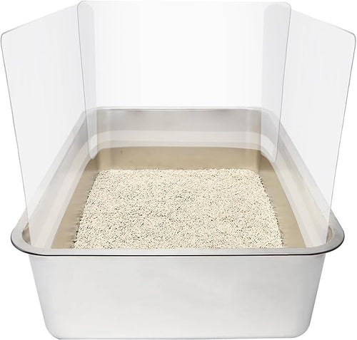 12PCS Cat Litter Box Pee Shields, Transparent Easy Clean Splash Guard by Allcomersarefriends
