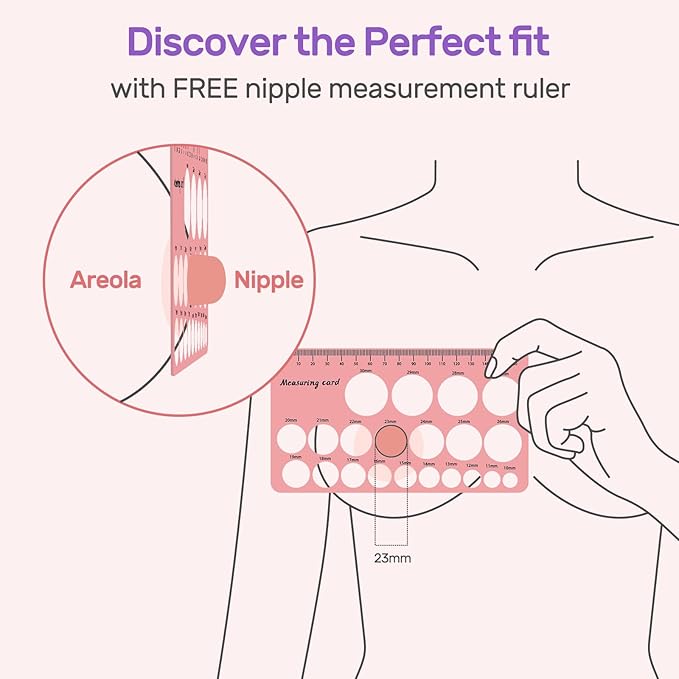 Nuliie 12PCS Silicone Flanges Insert Replacement Kit, Flange Sizing Kit 16/18/20mm for 24mm Flange/Shield Breast Pumps, Pumping Essential Kit for Moms