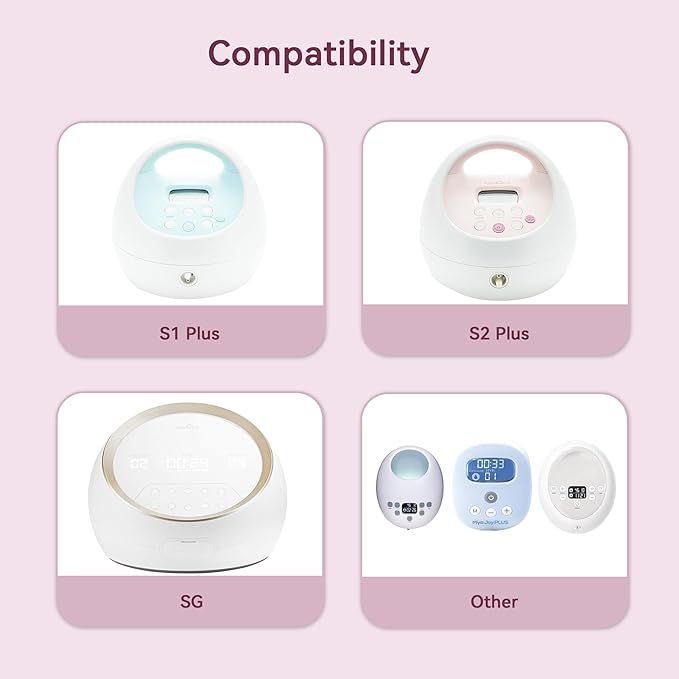 15 mm Flange Compatible with Spectra S2 S1 9 Plus Ameda MYA Motif Luna Cimilre Breast Shield, Duckbill Valves Replacement, Replace Wide Mouth Flange