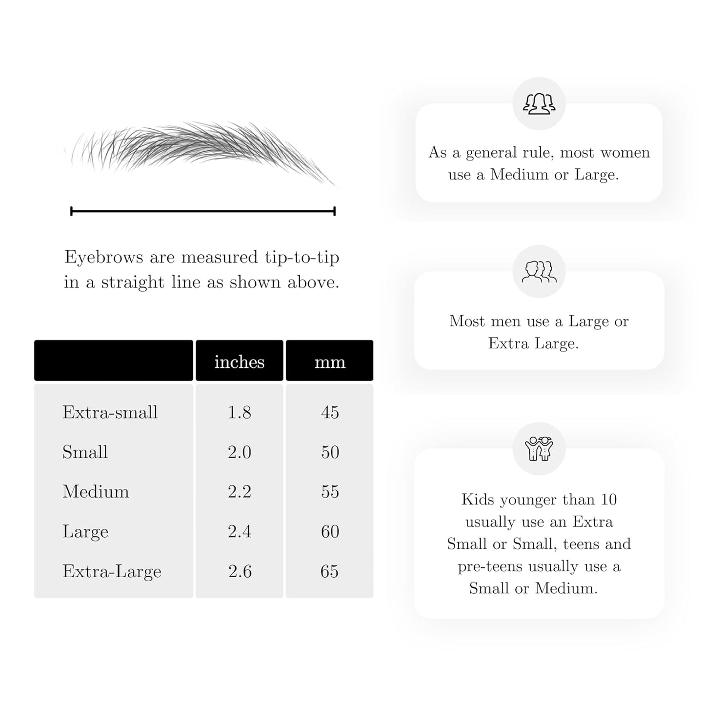 (10 pairs) Natural Black Temporary Eyebrow Tattoo - Extra Small Size - Waterproof & Smudgeproof - Sassy Swerve Style Eyebrow Stickers - Sheet Lasts up to 30 Days - Won't Work on Existing Brows