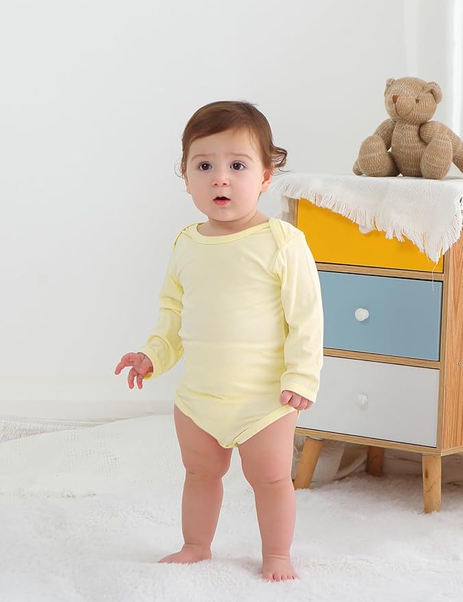 Jimonda Bamboo Baby Bodysuit Long Sleeve Infant Romper Soft Boy Girl Unisex Newborn Clothes One Piece Outfits Summer Fall