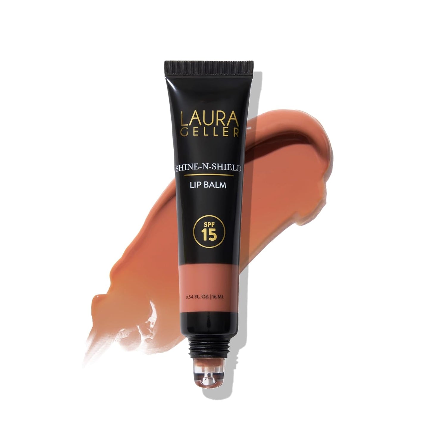 LAURA GELLER NEW YORK Shine-n-Shield Lip Balm SPF 15, Golden Hour - Nourishes, Hydrates & Protects Lips