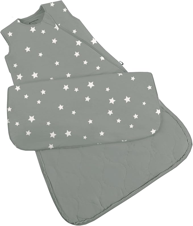 GUNAMUNA günamüna Unisex Baby, Toddler Wearable Blanket, Sleeping Bag Bamboo Rayon, Sleep Sack with Diaper Zipper, 2.6 TOG