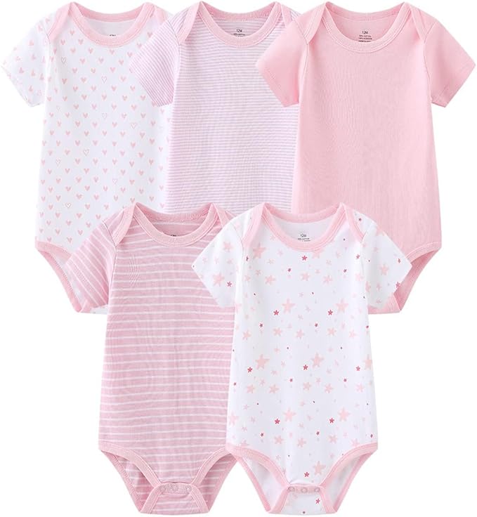 Newborn Layette Gift Set 27-Piece Baby Girl Clothes Bodysuits, Pants Essentials and Accessories 0-12Months