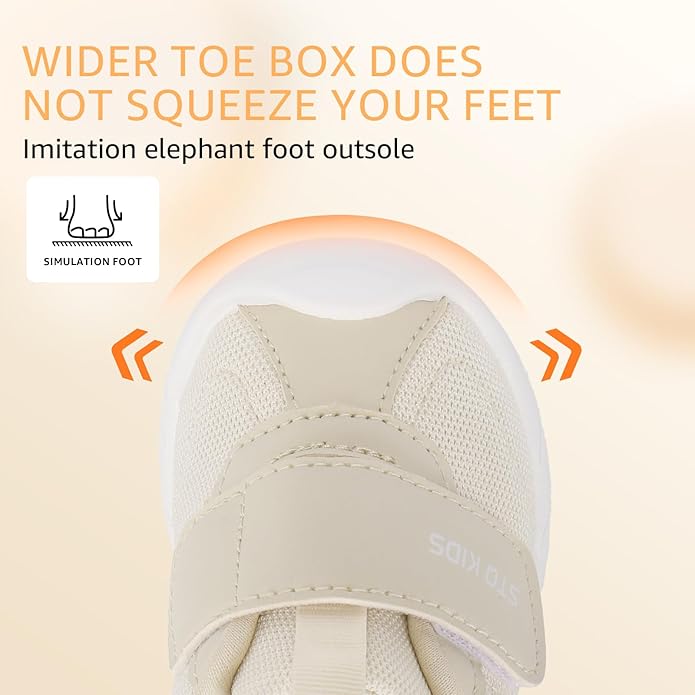 Baby Shoes Wide Toe Box Infant Boy Girl First Walker Shoe Toddler Crib Barefoot Sneakers Non-Slip Sole Soft Breathable Mesh Lightweight Walking Indoor Newborn Chubby Babies 6 9 12 18 24 Months