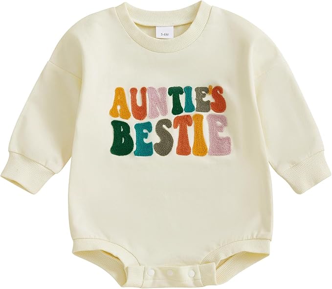VISGOGO Newborn Infant Baby Boy Girls Oversized Romper Little Dude Sweater Onesie Coming Home Outfit Neutral Clothes