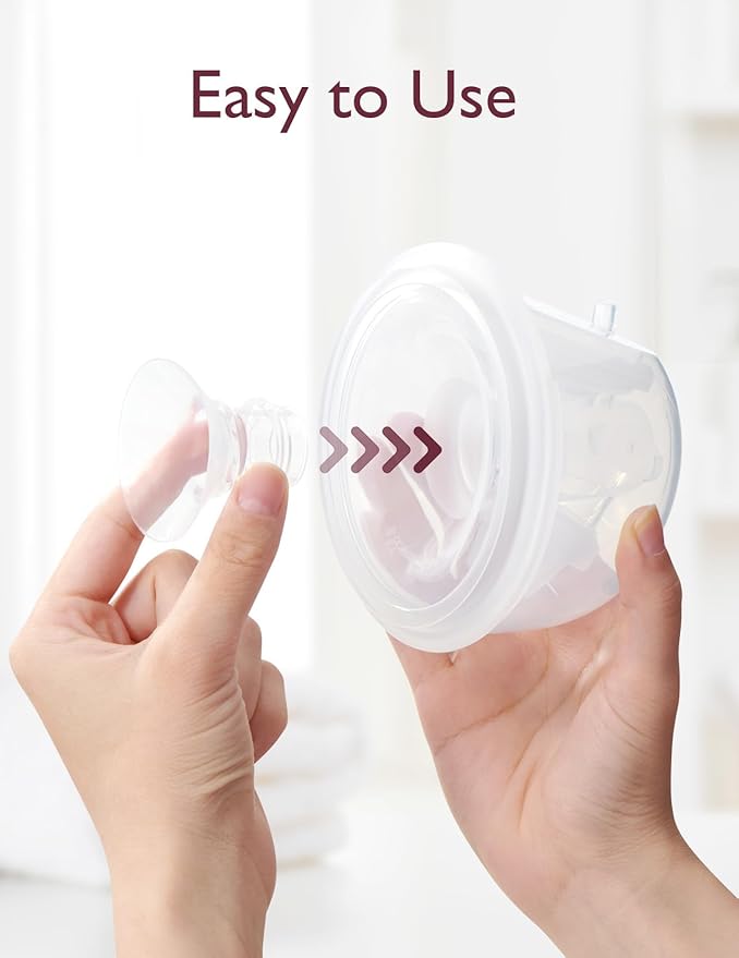 Momcozy Flange Insert 15mm Compatible with 24mm Flange/Shield of Most Pumps, Insert for Breast Pump Replacement Accessories, 4PCS 15mm