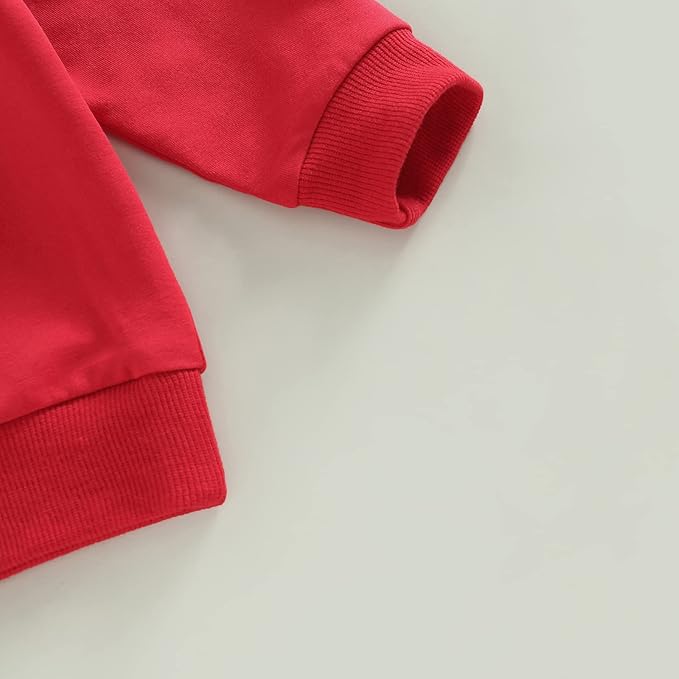 Toddler Baby Boy Clothes Solid Color Long Sleeve Crewneck Sweatshirt Top Casual Pants Set 2Pcs Fall Winter Outfits
