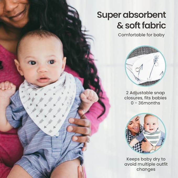 Copper Pearl Baby Bandana Drool Bibs for Drooling and Teething 4 Pack Gift Set Prancer