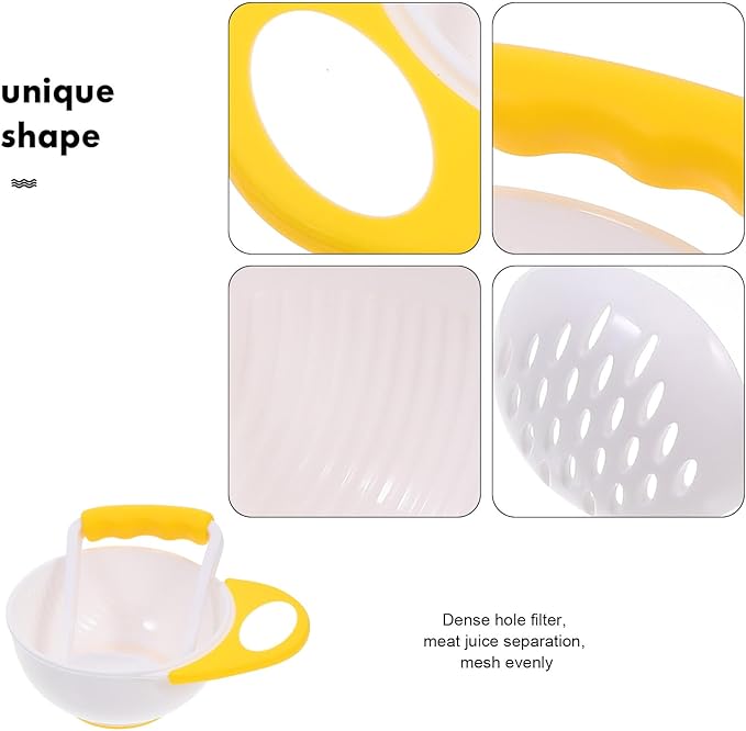 Mash and Serve Bowl, 2 Sets Food Masher Bowl Food Mill Portable Masher Maker for Baby