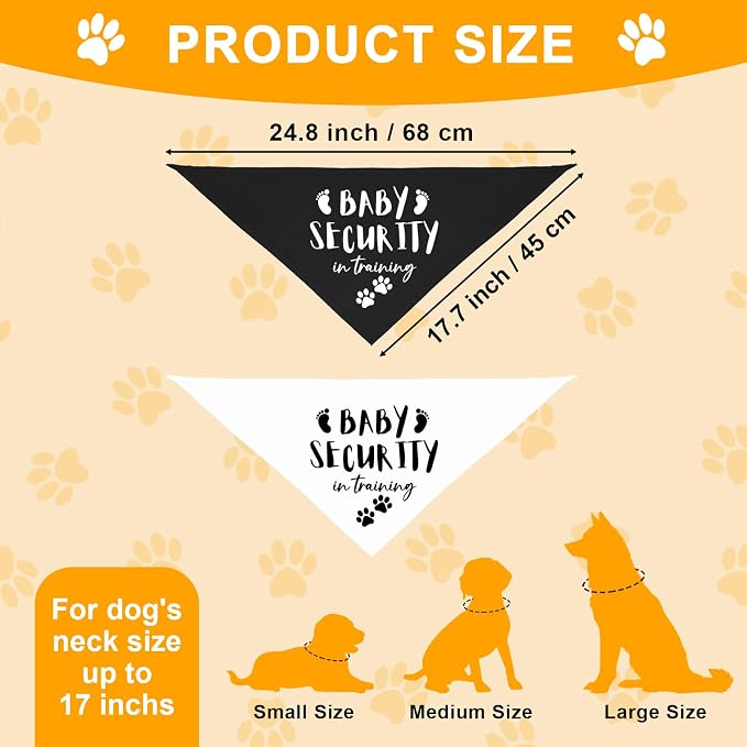 Our Humans are Getting us a Baby Dog Bandanas Pet Scarf Pregnancy Announcement - Image 2
