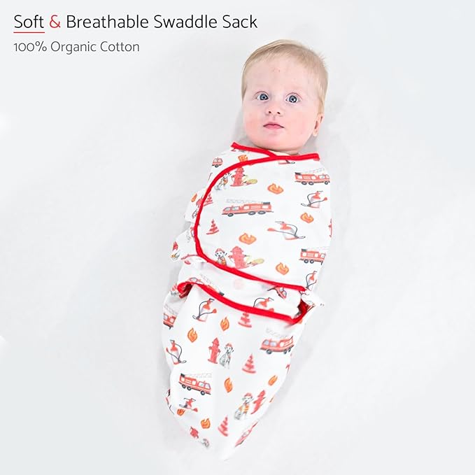 LollyBanks Baby Swaddles, 100% Organic Cotton Swaddle for Newborns Boys and Girls, 0-3 Months Swaddle Sacks with Easy Change Zipper, Newborn Swaddles Baby Registry (Dog Print)