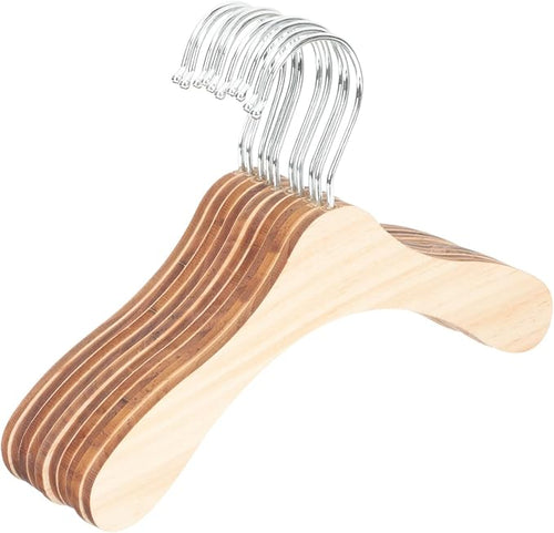 10pcs 8.66-inch Wooden Pet Hangers by TINEASUR
