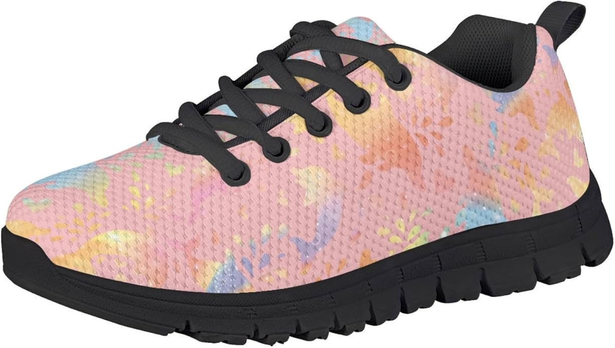 MARSVOVO First Shoes for Walking Boy Girl Athletic Lightweight Flexible Lace-up Breathable Running Shoes Casual Classic Comfortable Non Slip Play Sport Learning to Walk Toddler Girl Sneakers
