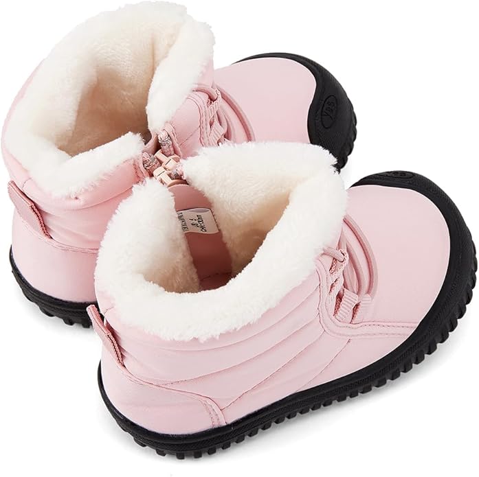 BMCiTYBM Toddler Baby Snow Boots Winter Shoes Boys Girls Cold Weather Baby Faux Fur Shoes