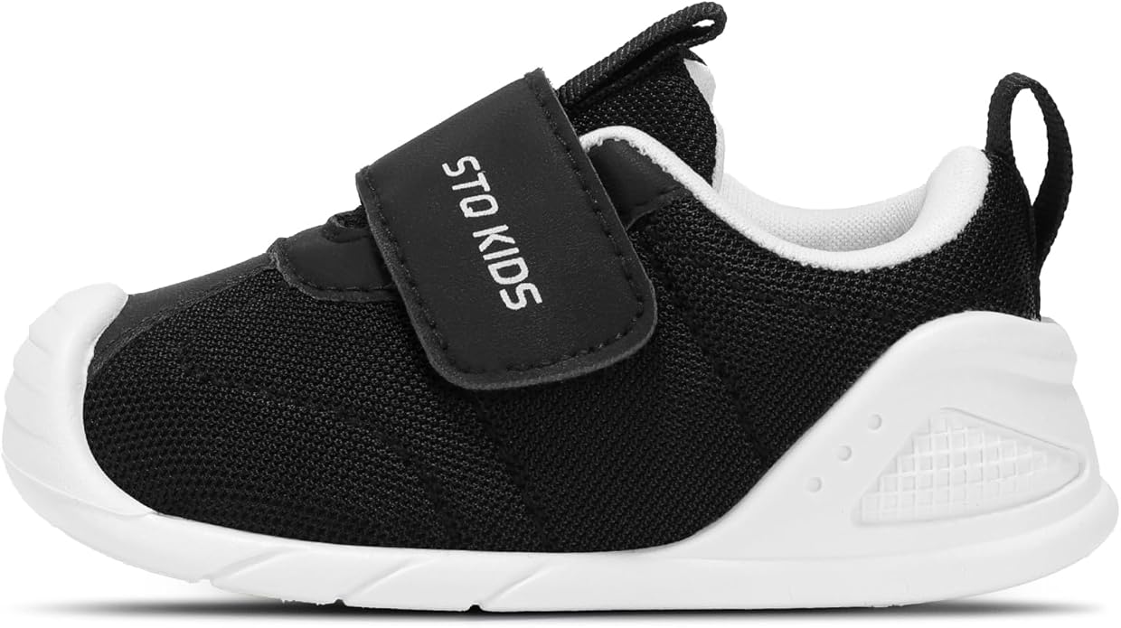 Baby Shoes Wide Toe Box Infant Boy Girl First Walker Shoe Toddler Crib Barefoot Sneakers Non-Slip Sole Soft Breathable Mesh Lightweight Walking Indoor Newborn Chubby Babies 6 9 12 18 24 Months