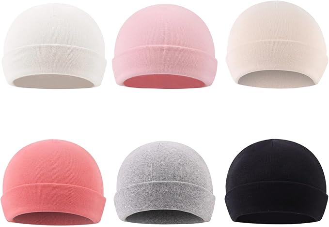 Bamery Cotton Baby Girl Hat Preemie Boys Beanie Newborn Hospital Hats Winter Infant Hats for Girls
