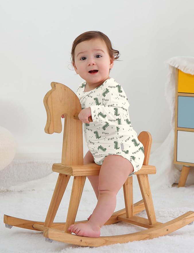 Jimonda Bamboo Baby Bodysuit Long Sleeve Infant Romper Soft Boy Girl Unisex Newborn Clothes One Piece Outfits Summer Fall