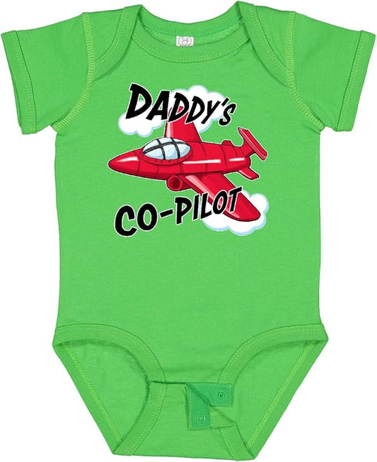 inktastic Daddys Co-Pilot for Fathers Day Baby Bodysuit