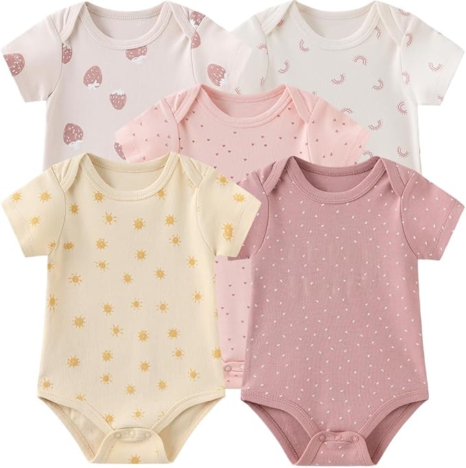 Baby Layette Set Baby Boys' 9-Piece Bodysuits Pants Set Toddler Girl Boy Unisex Baby Gift Sets