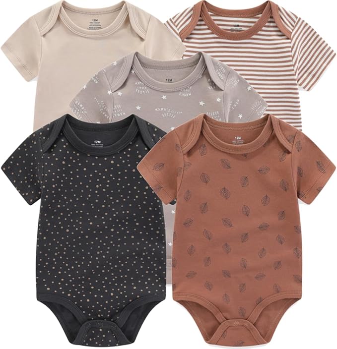 Baby Layette Set Baby Boys' 9-Piece Bodysuits Pants Set Toddler Girl Boy Unisex Baby Gift Sets