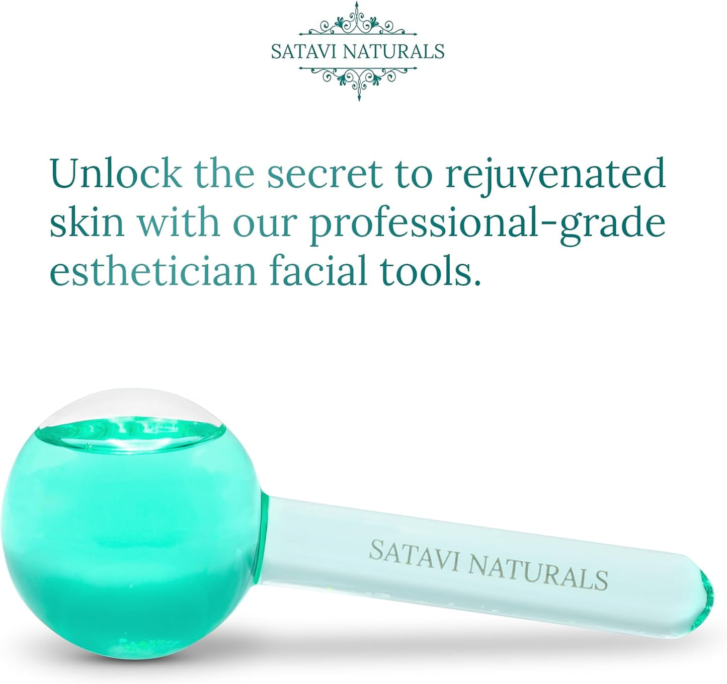 Beauty Ice Globes (Heat-Resistant & Freezer-Safe) Luxurious Facial Tools for Radiant Skin, Enhances Circulation to Tighten Skin, Reduce Puffiness, Minimize Pores, Alleviate Tension