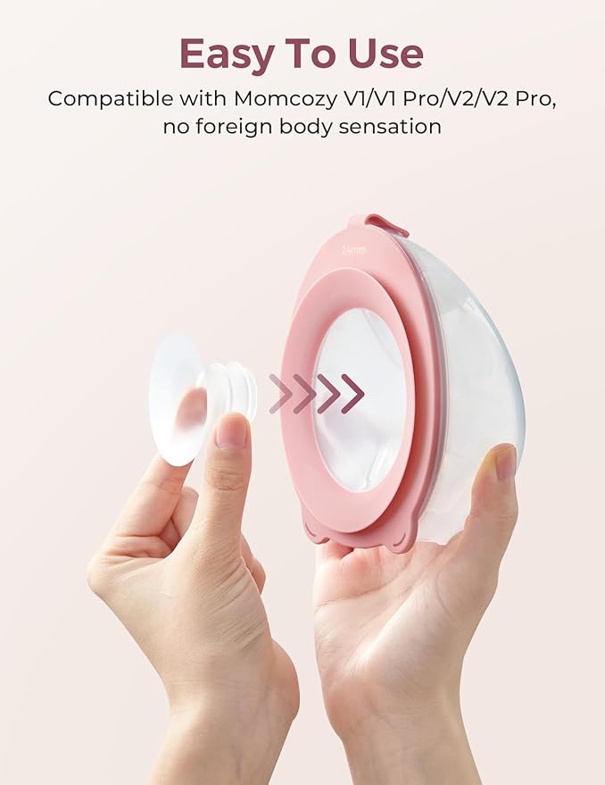 Momcozy Original V1 Pro/V2 Pro Breast Pump Replacement Accessories,Flange Insert 15/17/19/21mm Only for Momcozy V1 Pro/V2 Pro