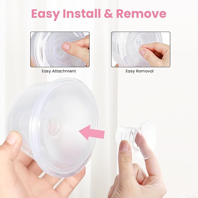 Flange Inserts 17mm(8PCS) & Nipple Ruler & Cleaning Brush, 3 in 1 Flange Sizing Kit, Silicone Flange Insert Kit for 24mm Most Pumps, Breast Pump Replacement Accessories
