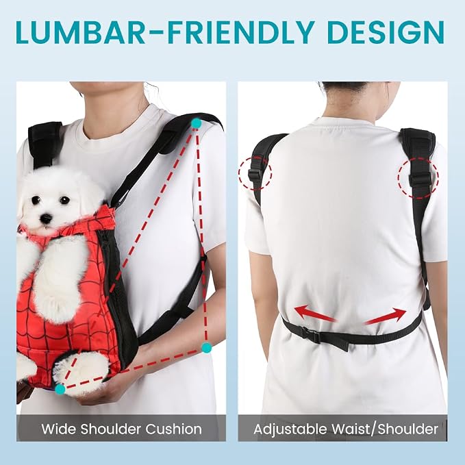 Dog Backpack Carrier, Front Pocket - Image 7