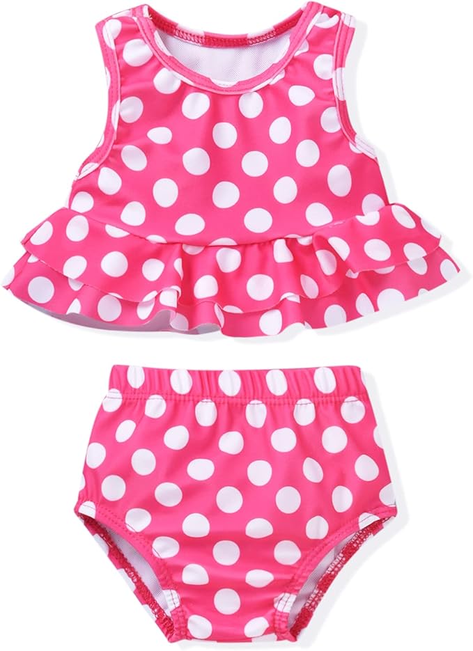 Aalizzwell Toddler Baby Girl Bathing Suit Two Piece Swimsuit Bikini Beach Wear