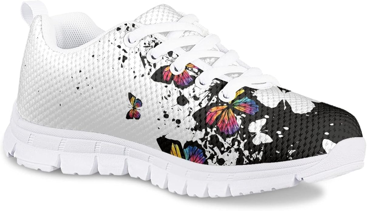 MARSVOVO First Shoes for Walking Boy Girl Athletic Lightweight Flexible Lace-up Breathable Running Shoes Casual Classic Comfortable Non Slip Play Sport Learning to Walk Toddler Girl Sneakers